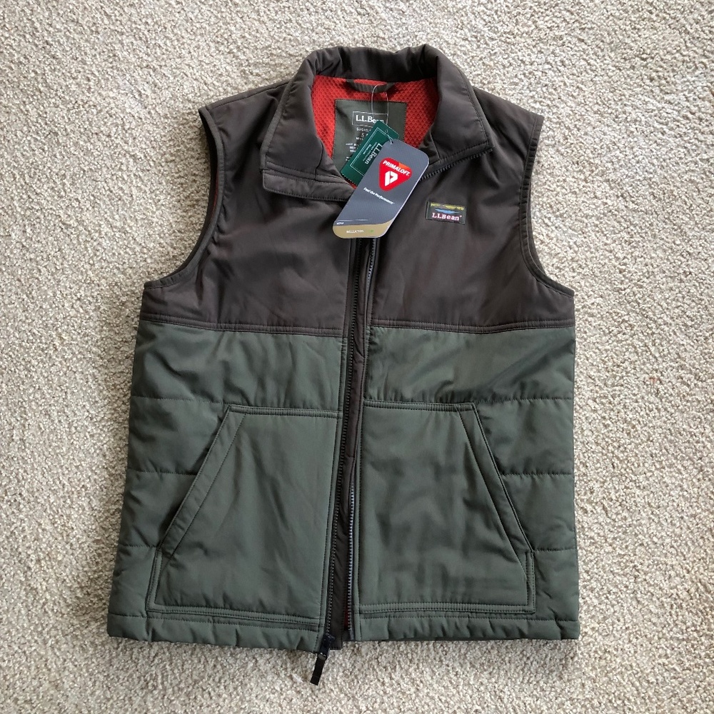 NWT L.L. Bean Men’s Insulated Stretch Vest, Size Small, New with Tags